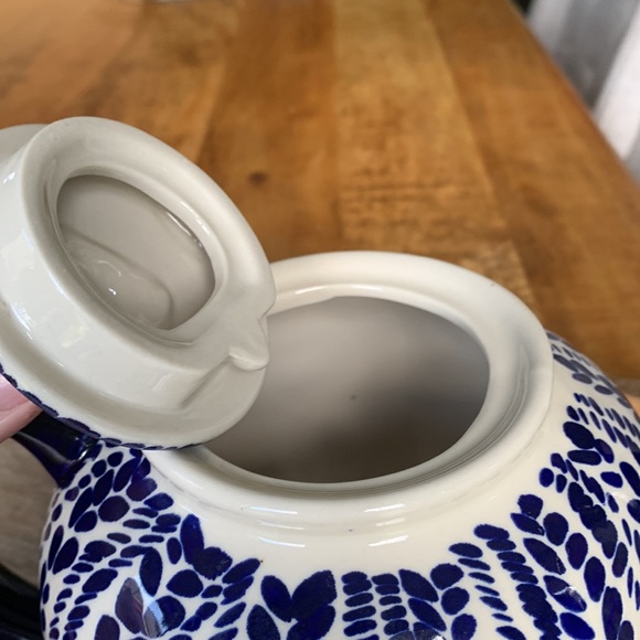 Blue and White Ceramic Teapot - Picture 7 of 12